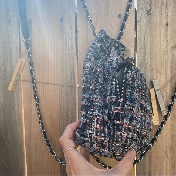 Zara Tweed Zara Mini Backpack - Picture 6 of 8